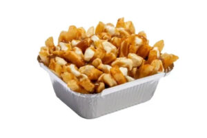Frites fromagère bacon oignons frites